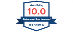 AVVO Rating 10 - Top Attorney Award - Mohammad Reza Kazerouni